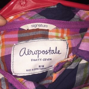 Med Aeropostale plaid button down